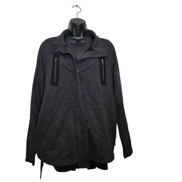 CAbi Jacket Love Carol Collection Size Medium Modern Mesh Grey Black Style 3184 - Picture 2 of 8